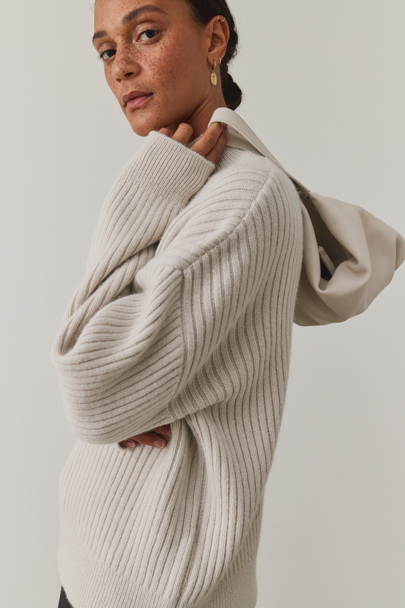 Ribbed Turtleneck Sweater