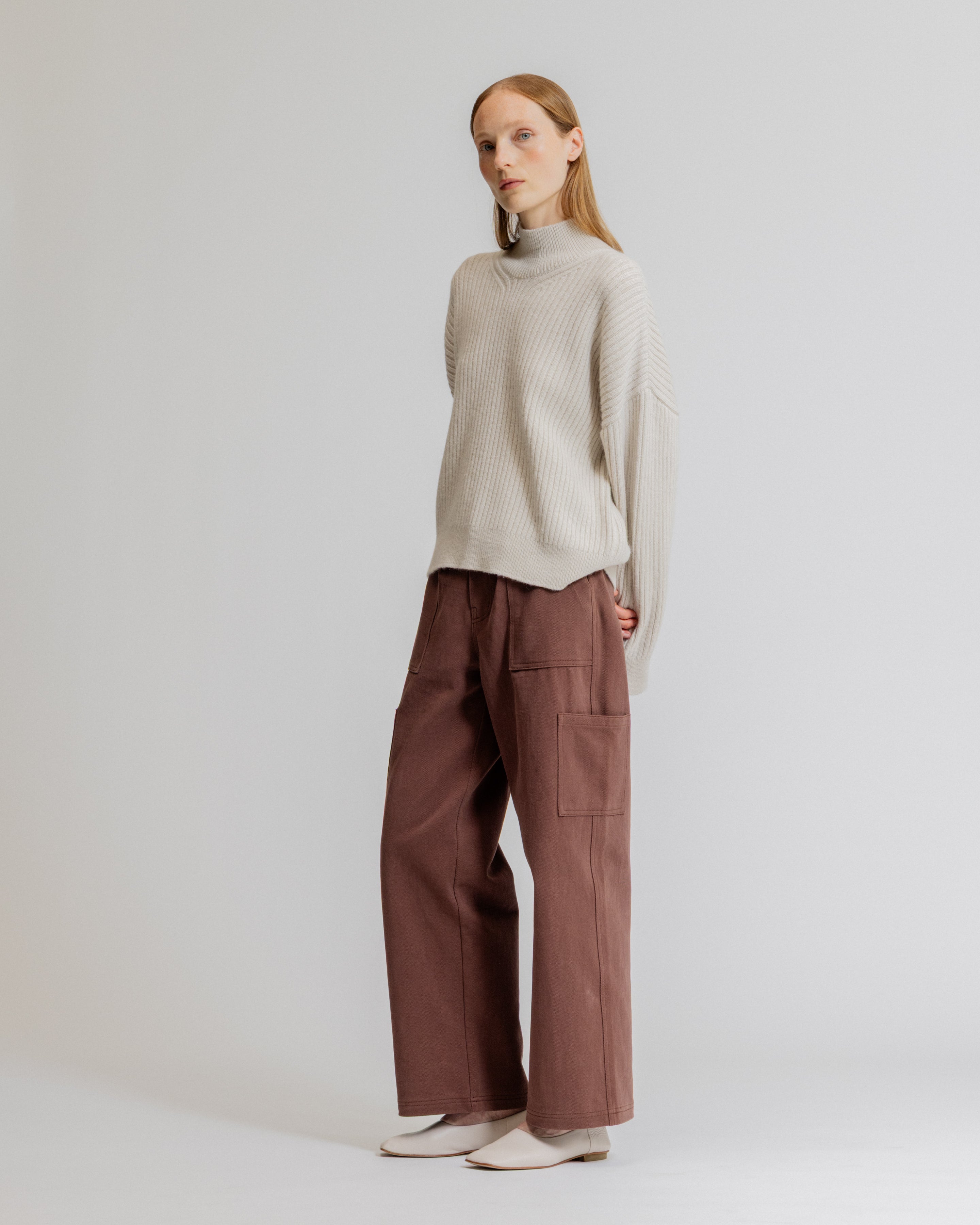 Ribbed Turtleneck Sweater