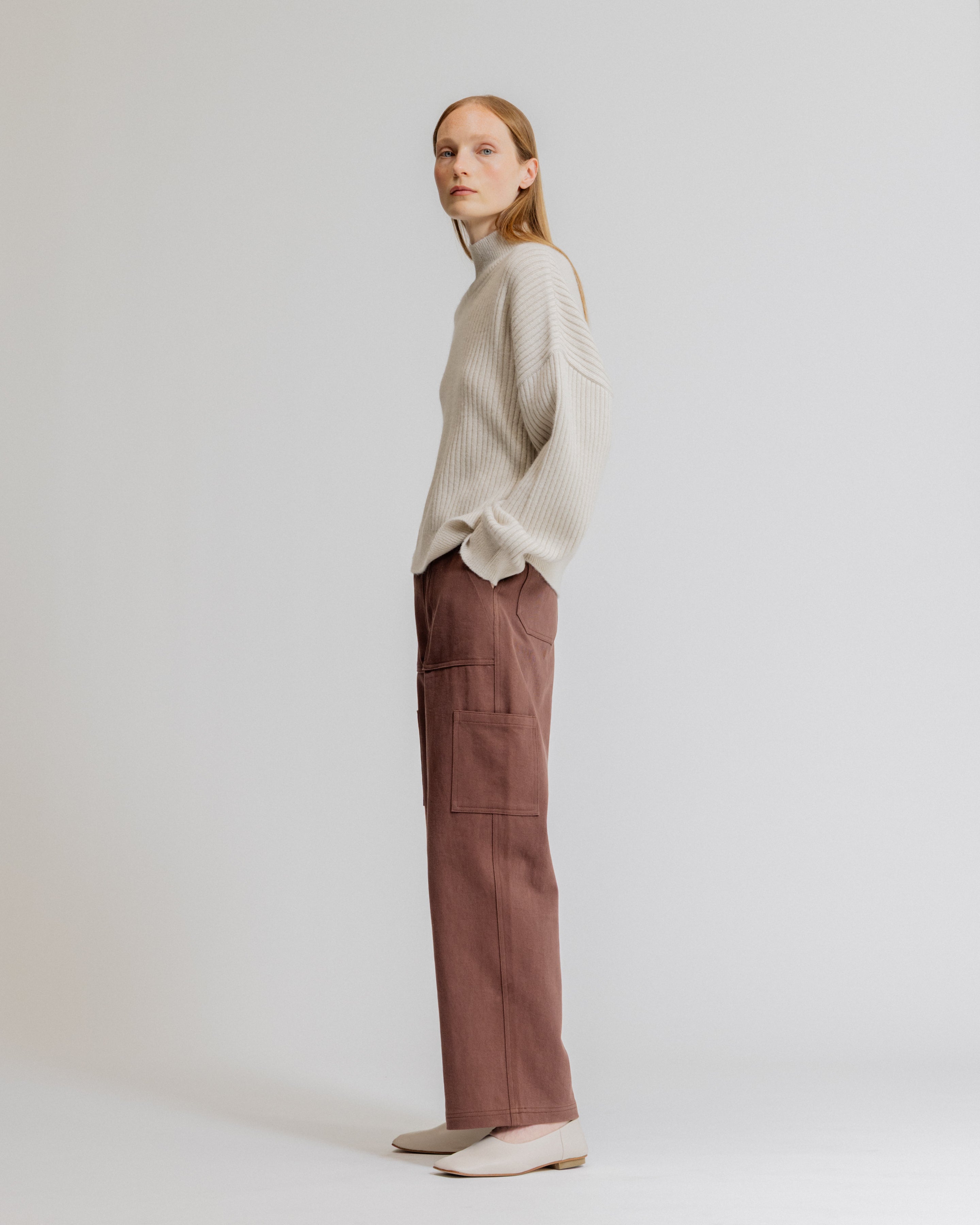 Ribbed Turtleneck Sweater