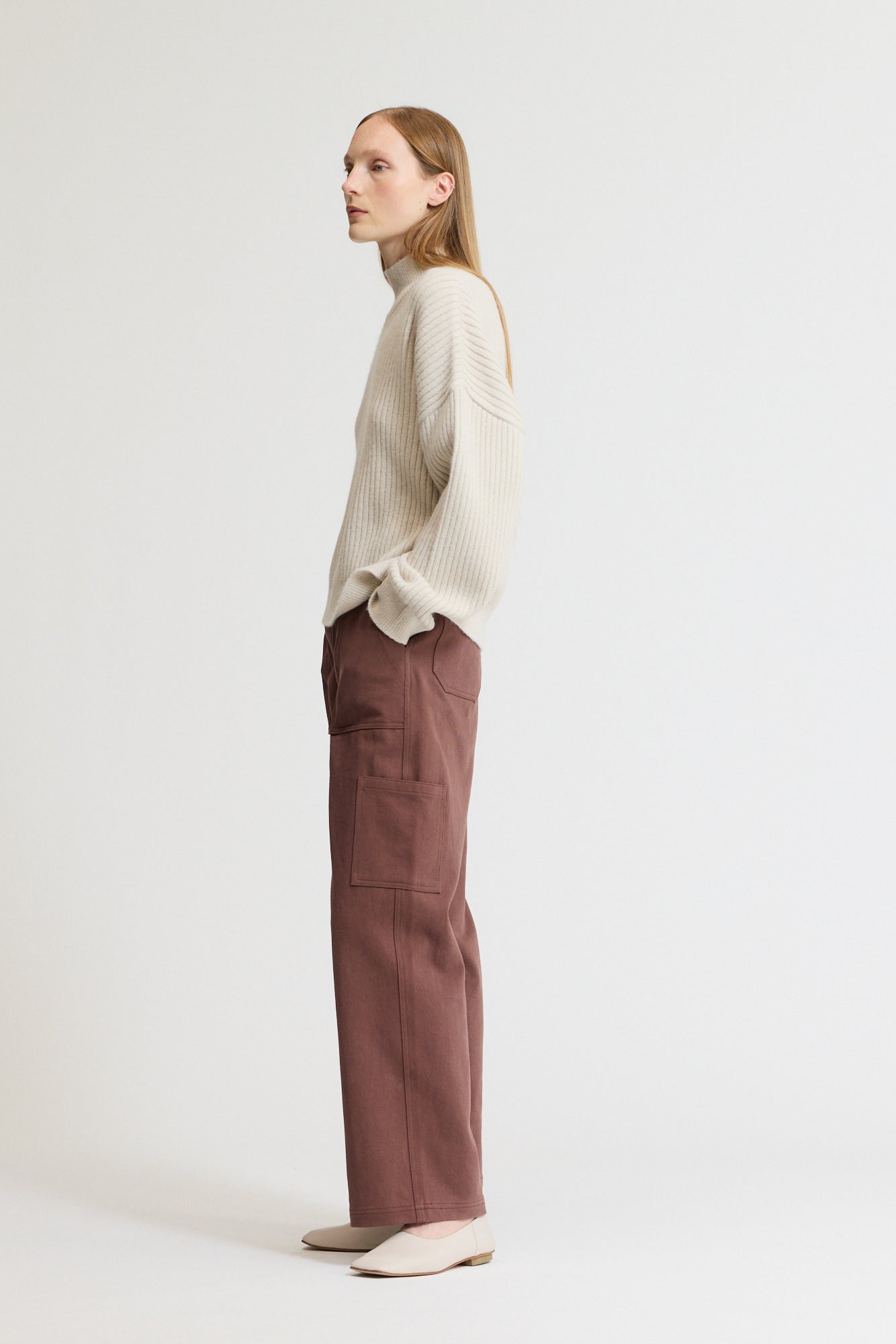 Ribbed Turtleneck Sweater