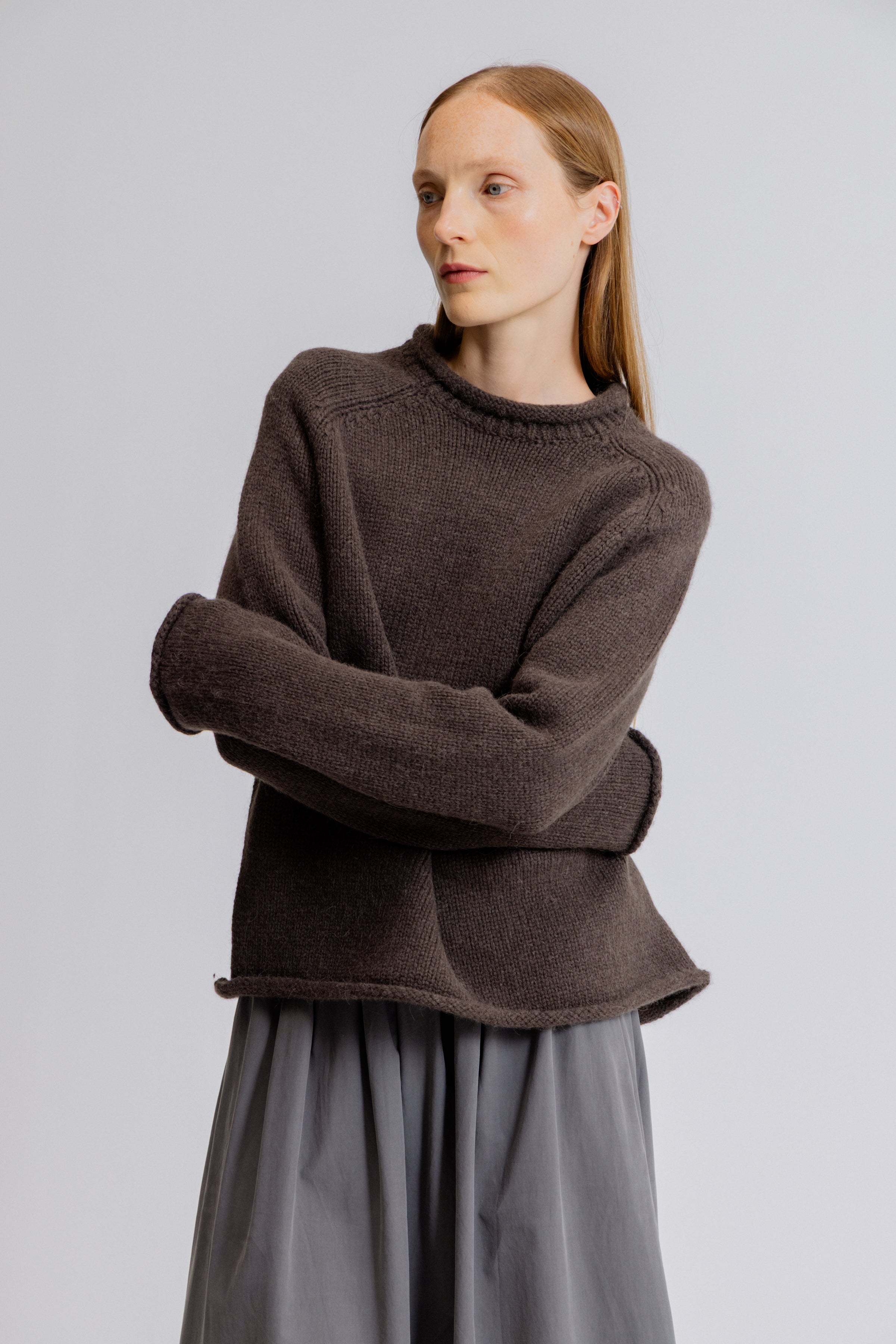 Rolled Edge Sweater