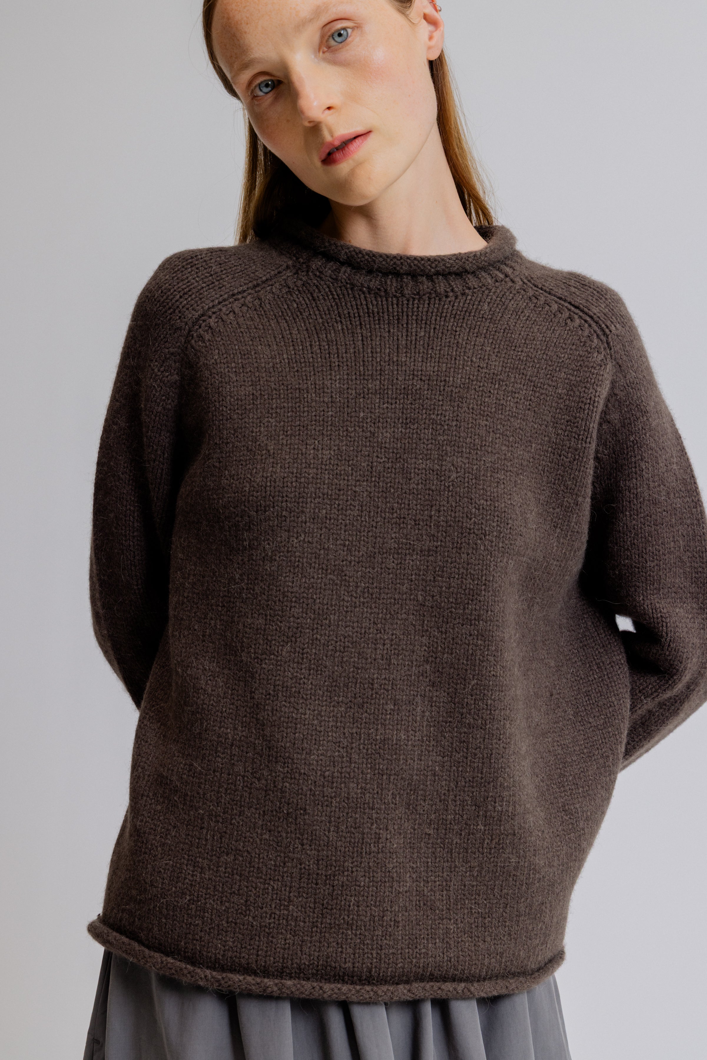 Rolled Edge Sweater