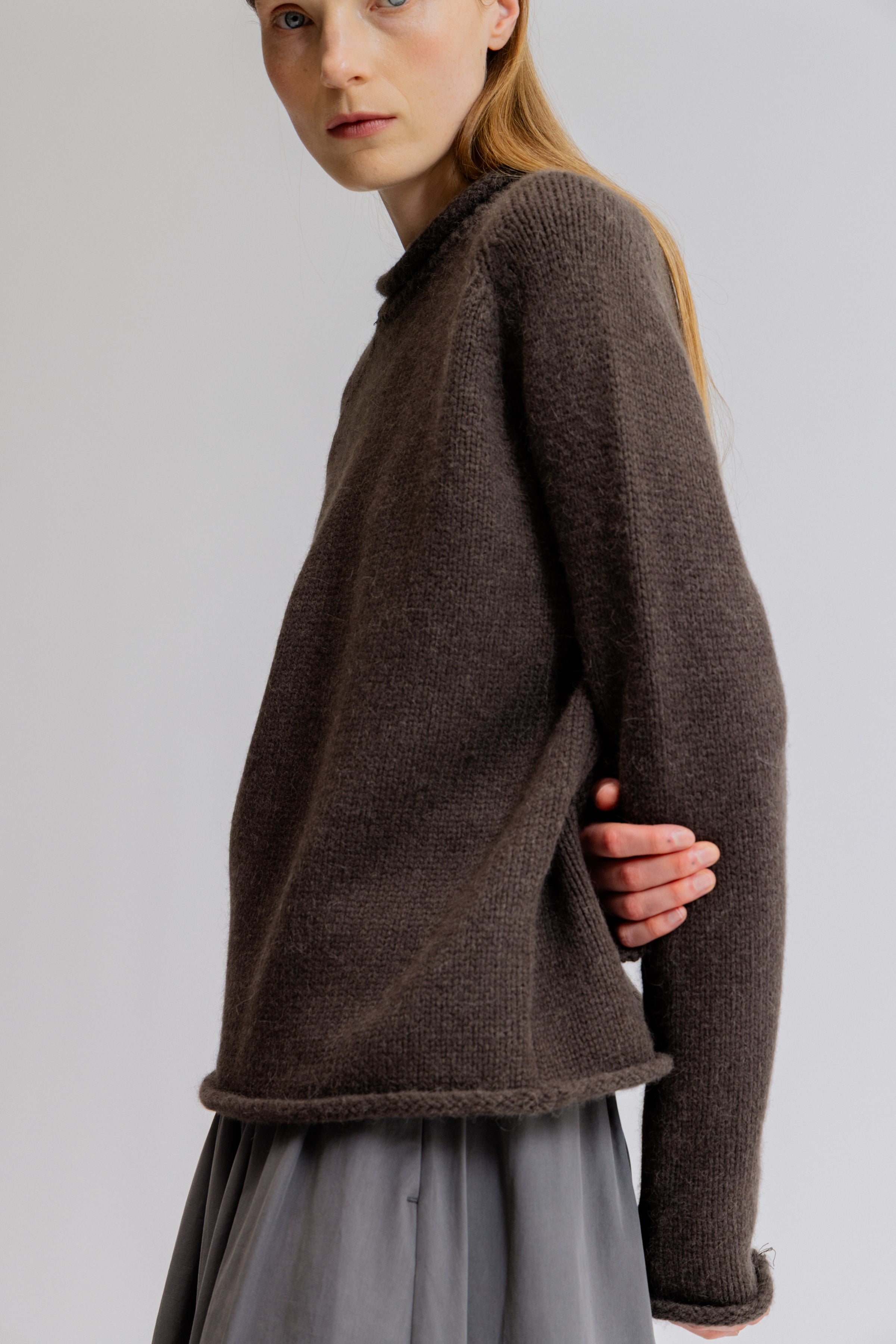 Rolled Edge Sweater