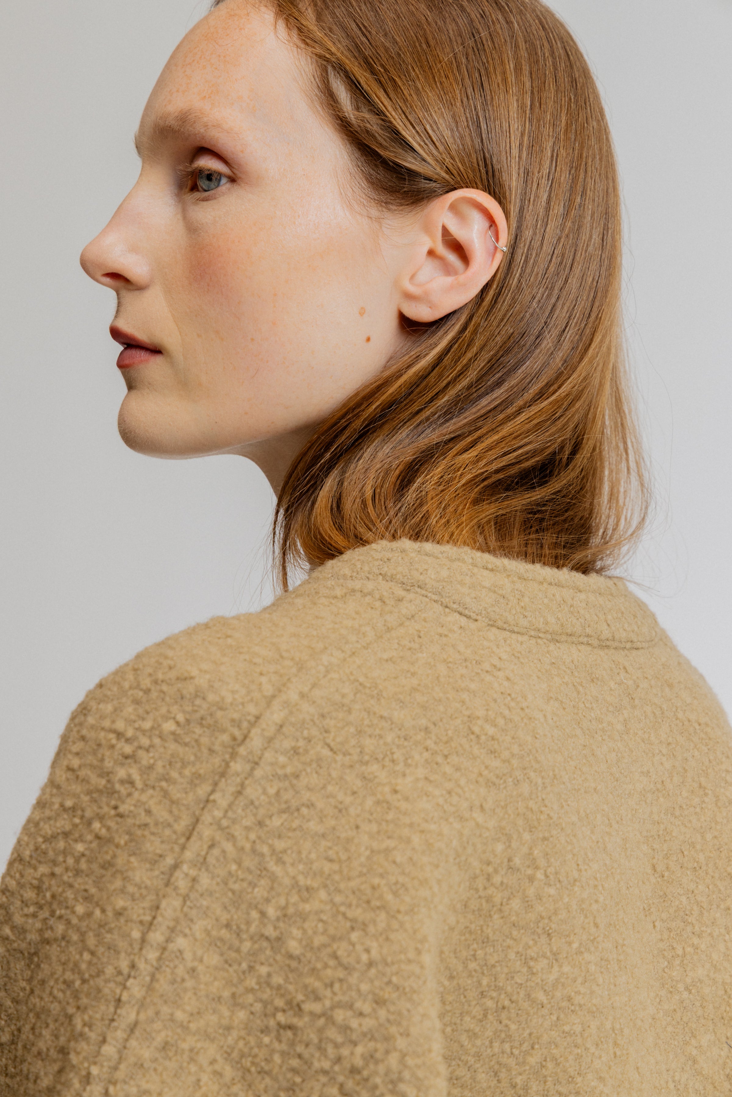 Cropped Bouclé Jacket