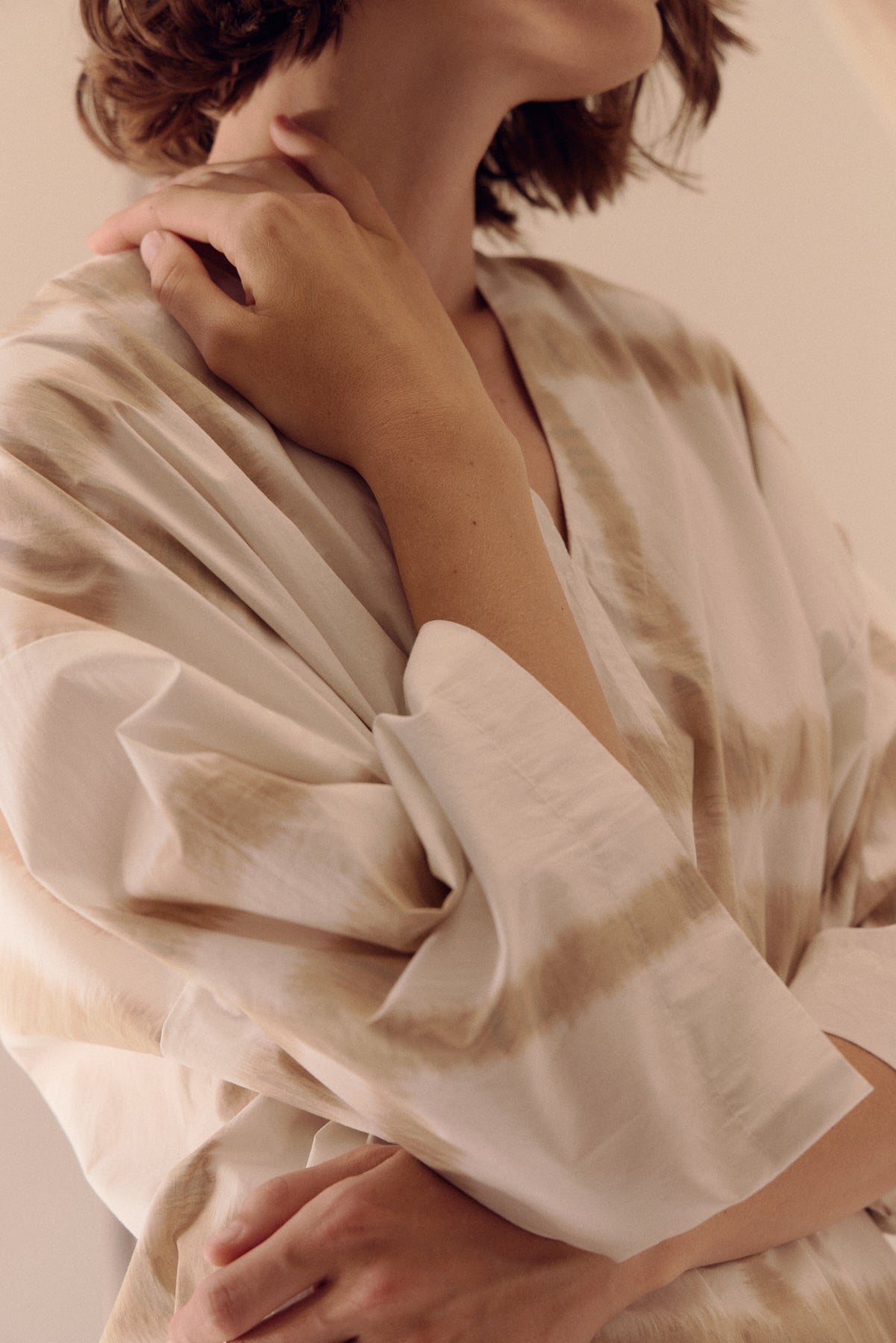 Oversized Cotton Print Dress