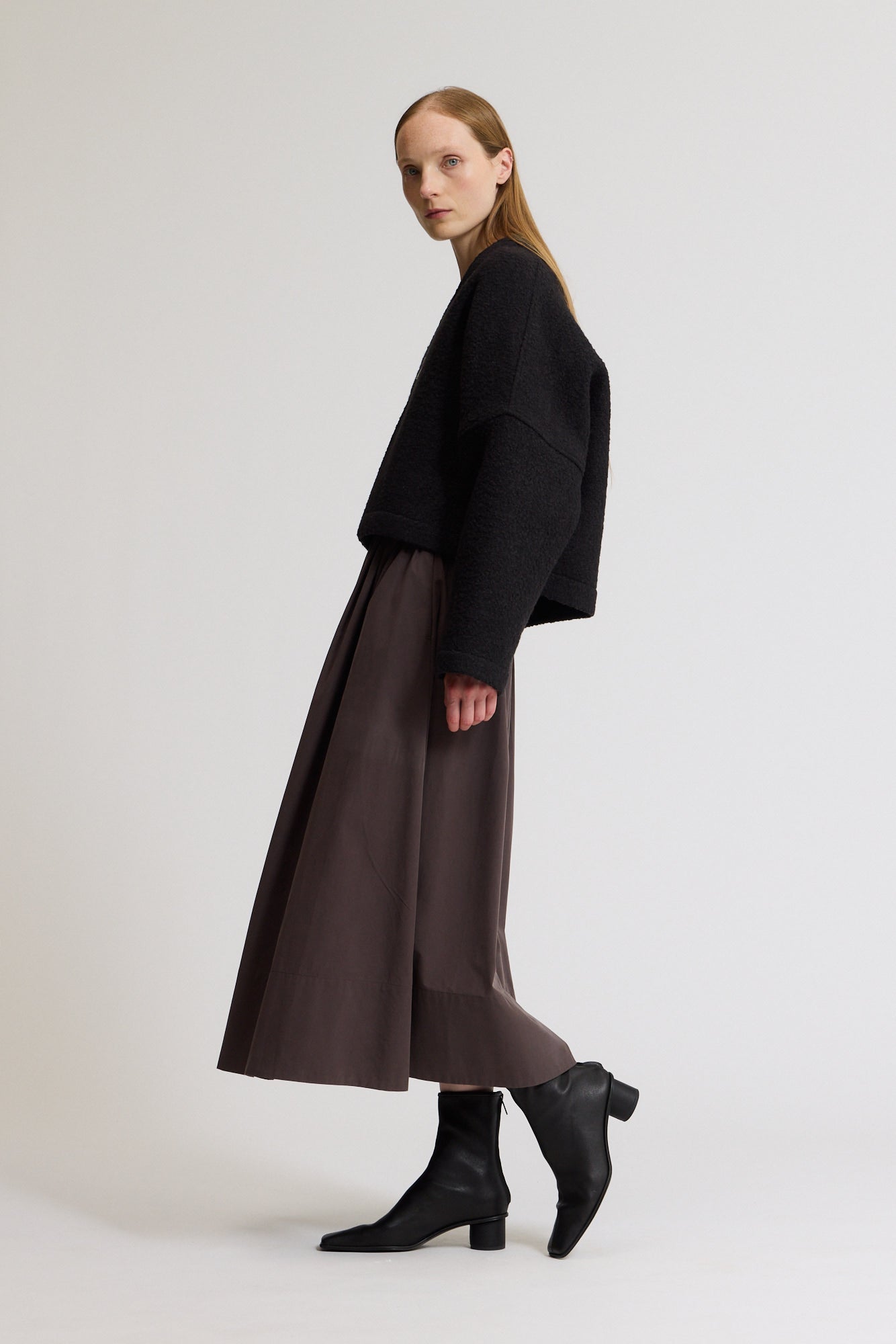 Cropped Bouclé Jacket
