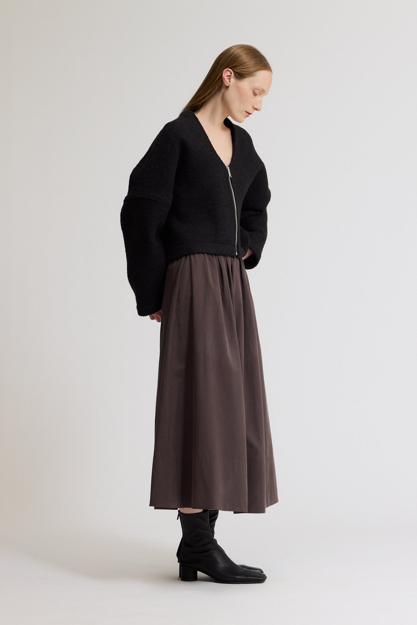 Cropped Bouclé Jacket