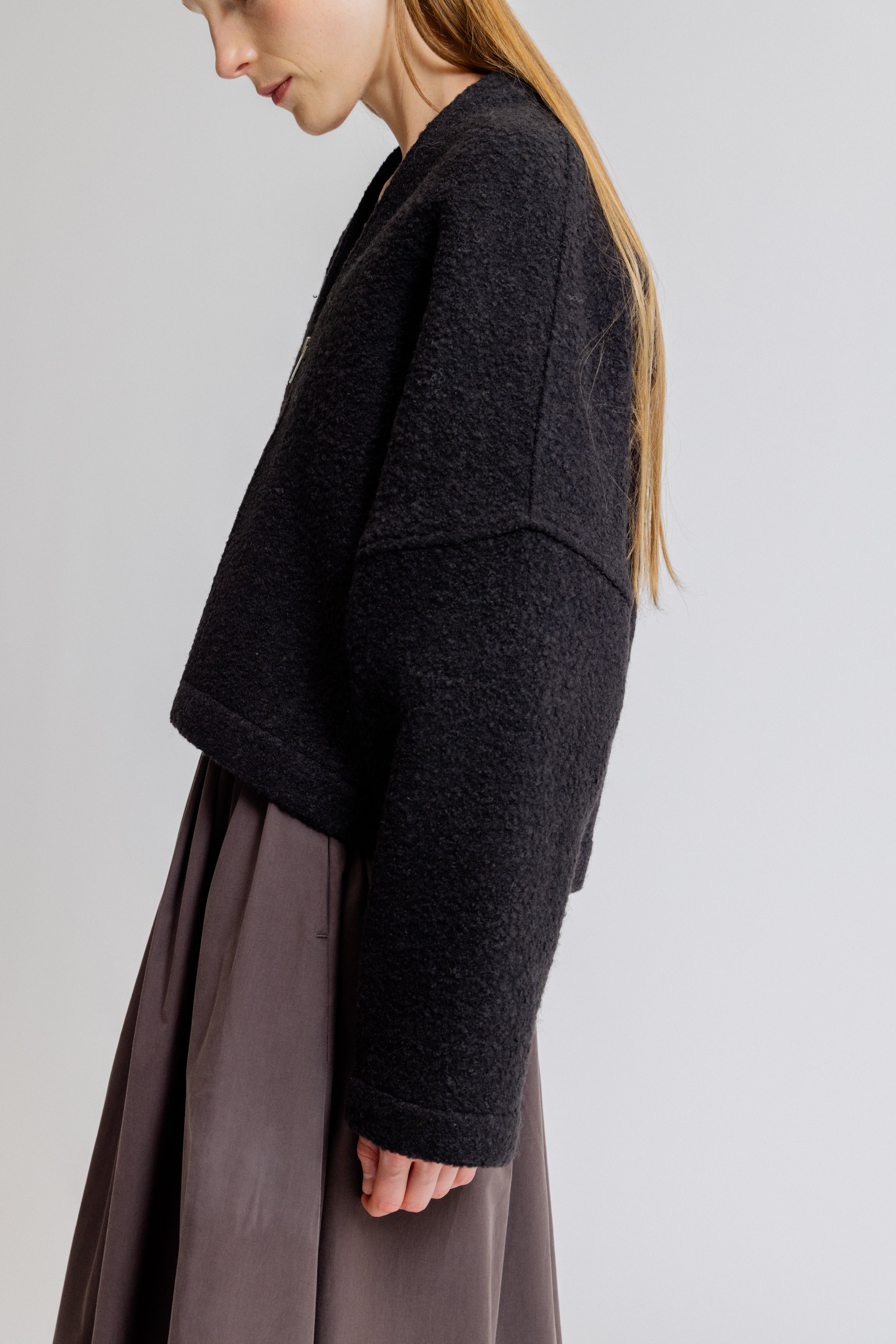 Cropped Bouclé Jacket