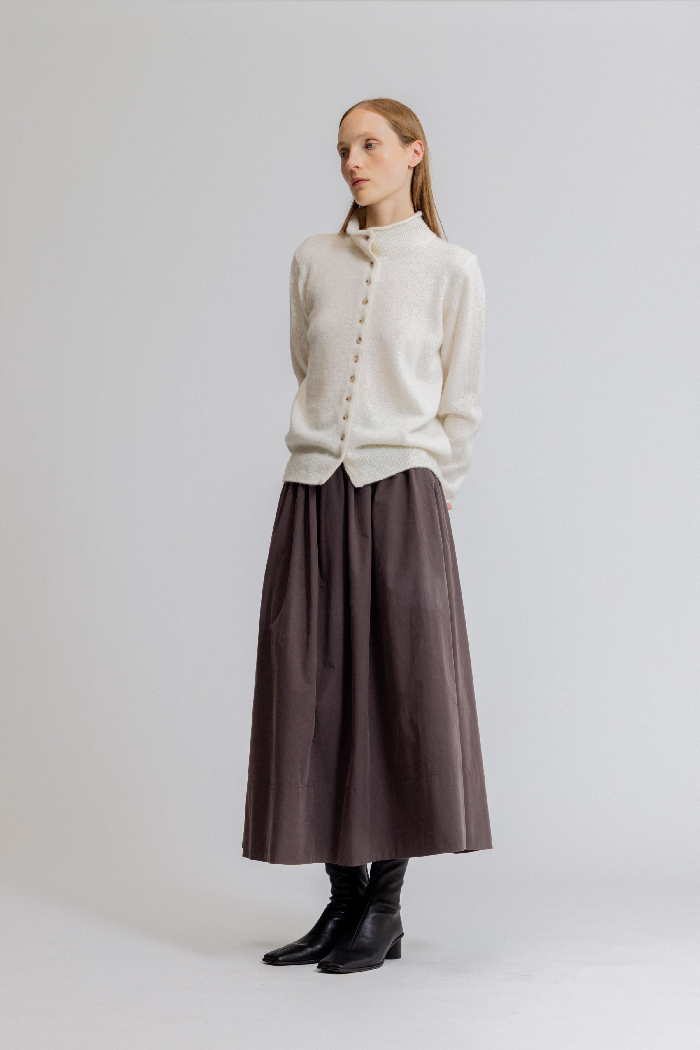 Funnel Neck Cardigan