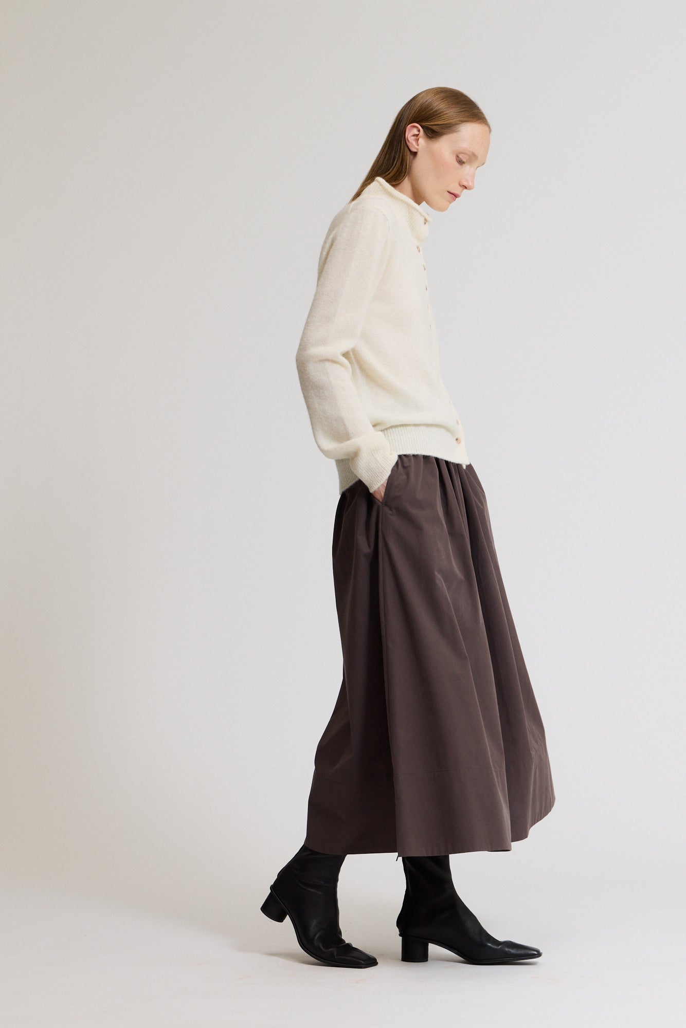 Funnel Neck Cardigan