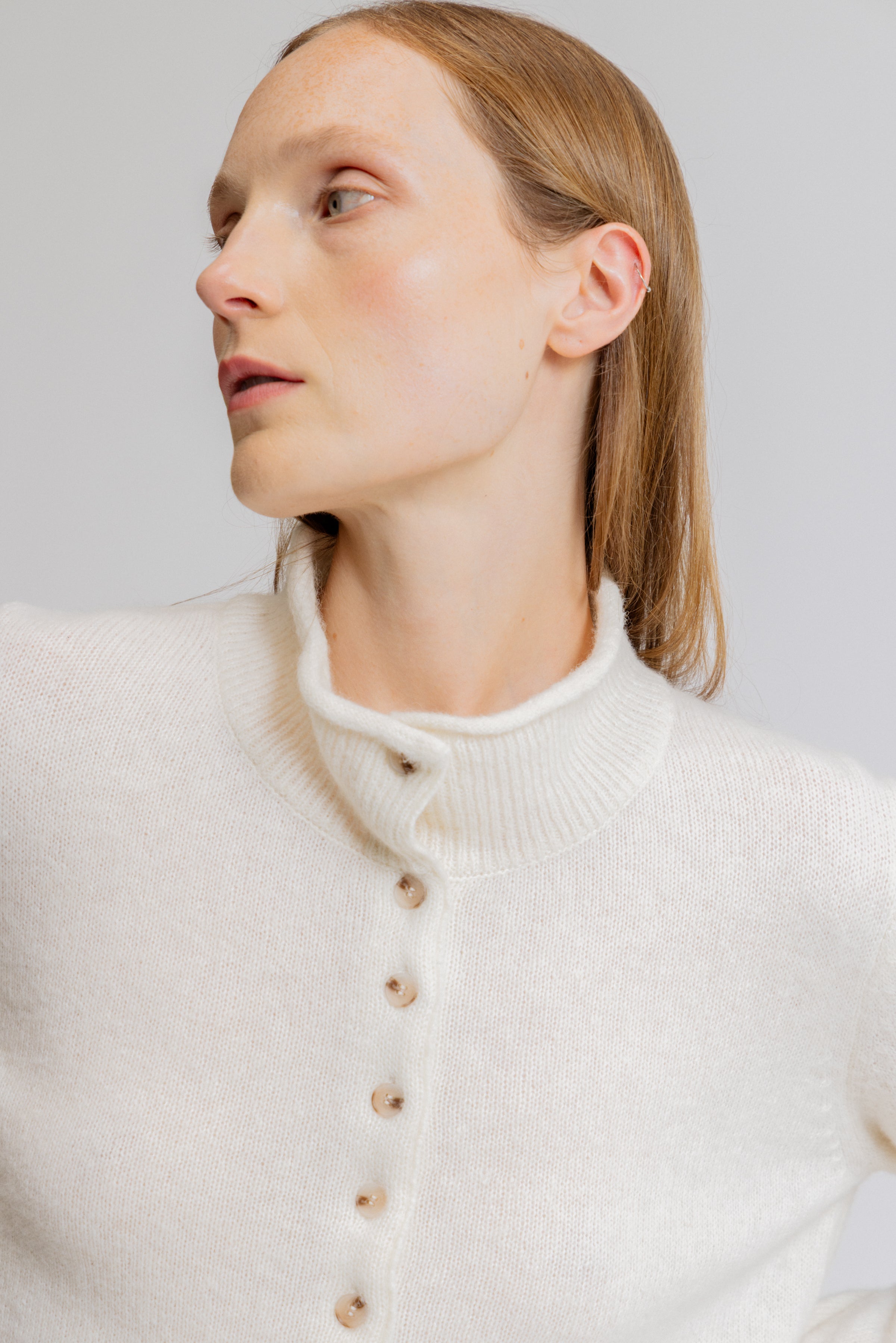 Funnel Neck Cardigan