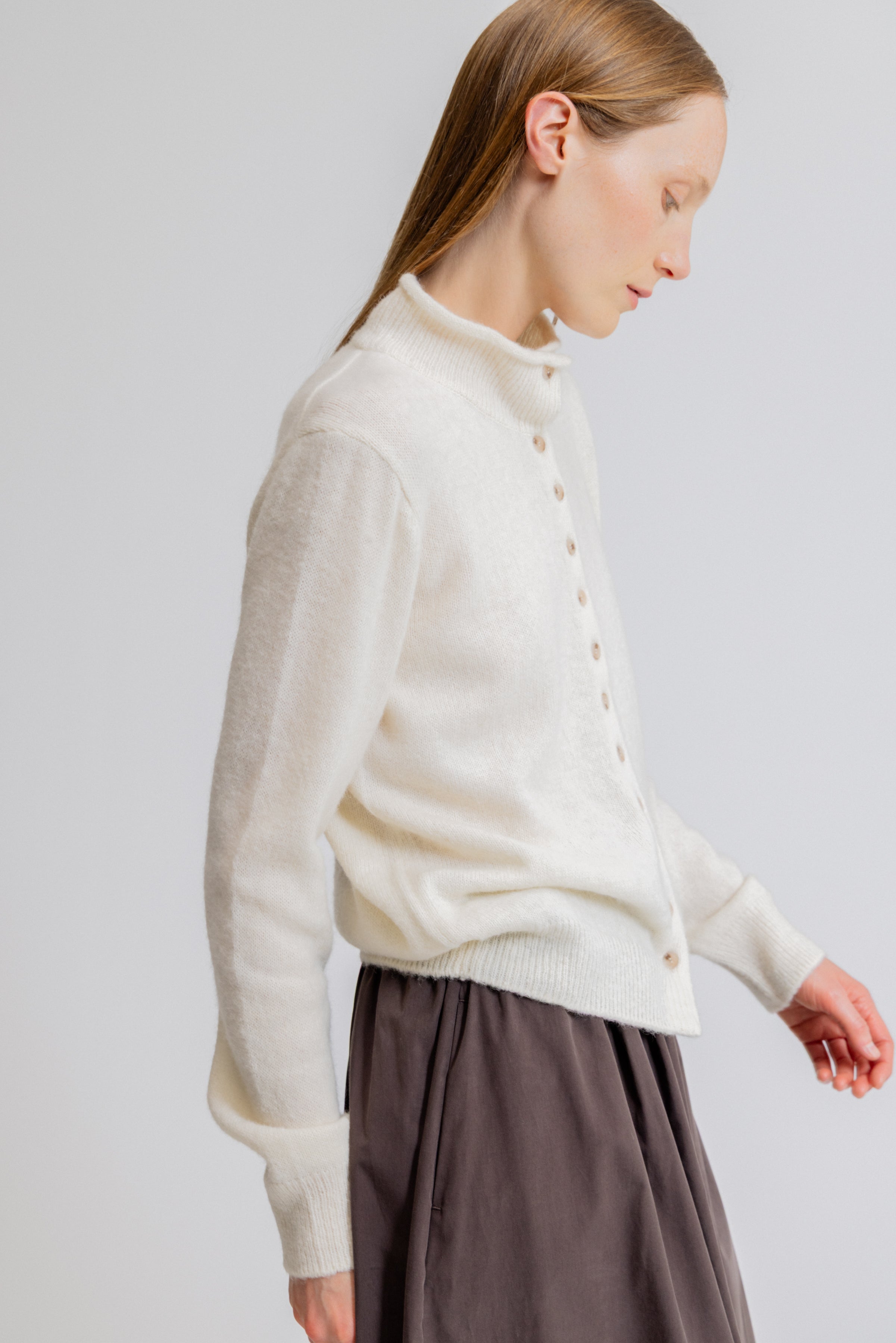 Funnel Neck Cardigan