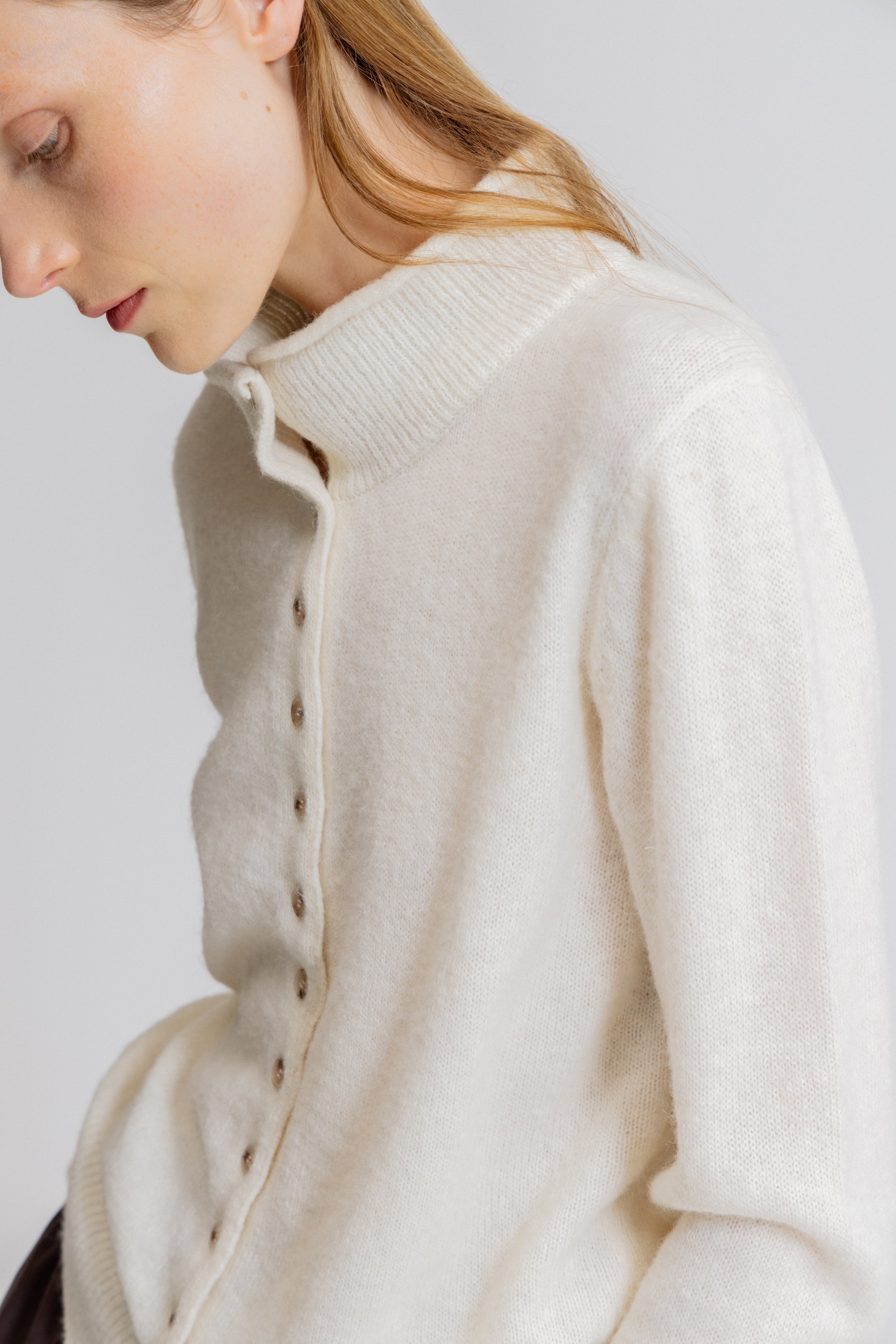 Funnel Neck Cardigan