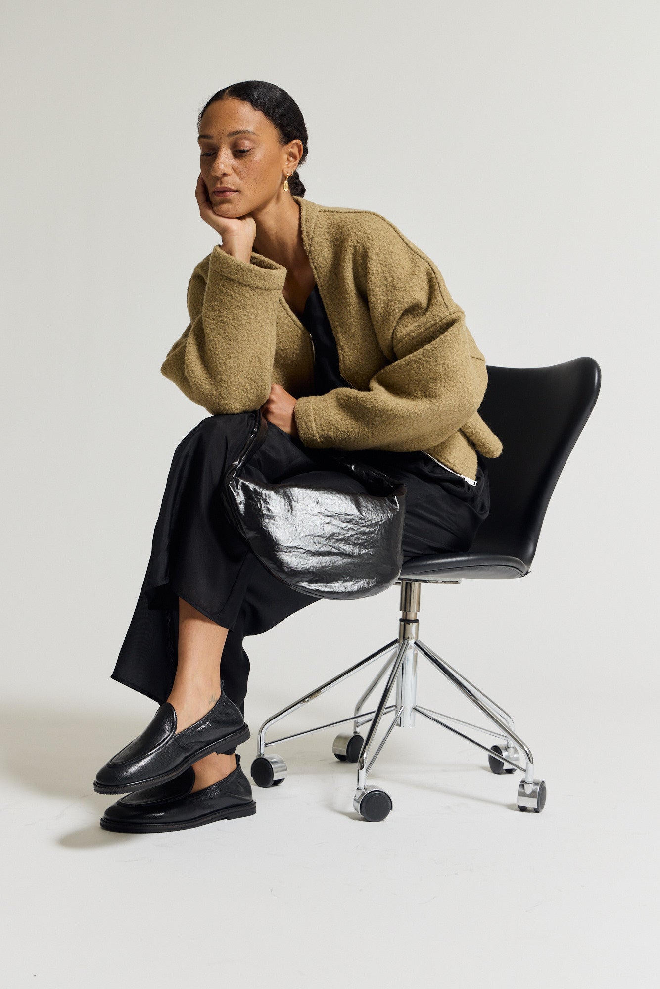 Cropped Bouclé Jacket