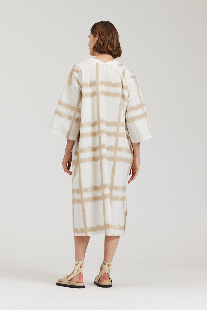 Oversized Cotton Print Dress