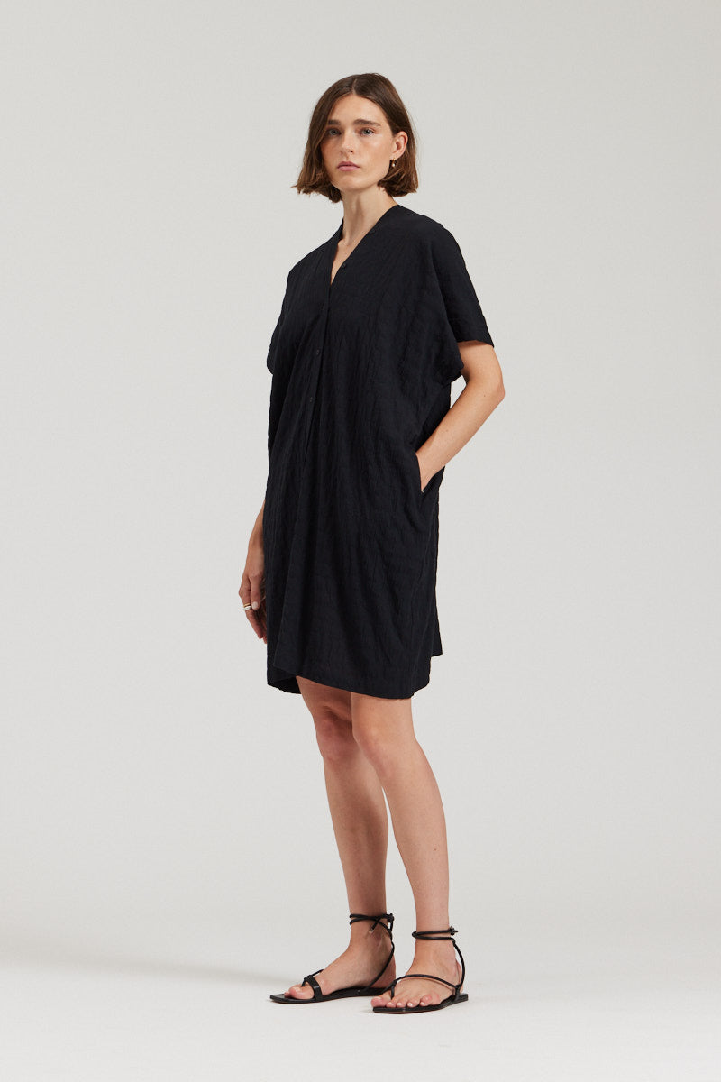 Button Down Boxy Dress