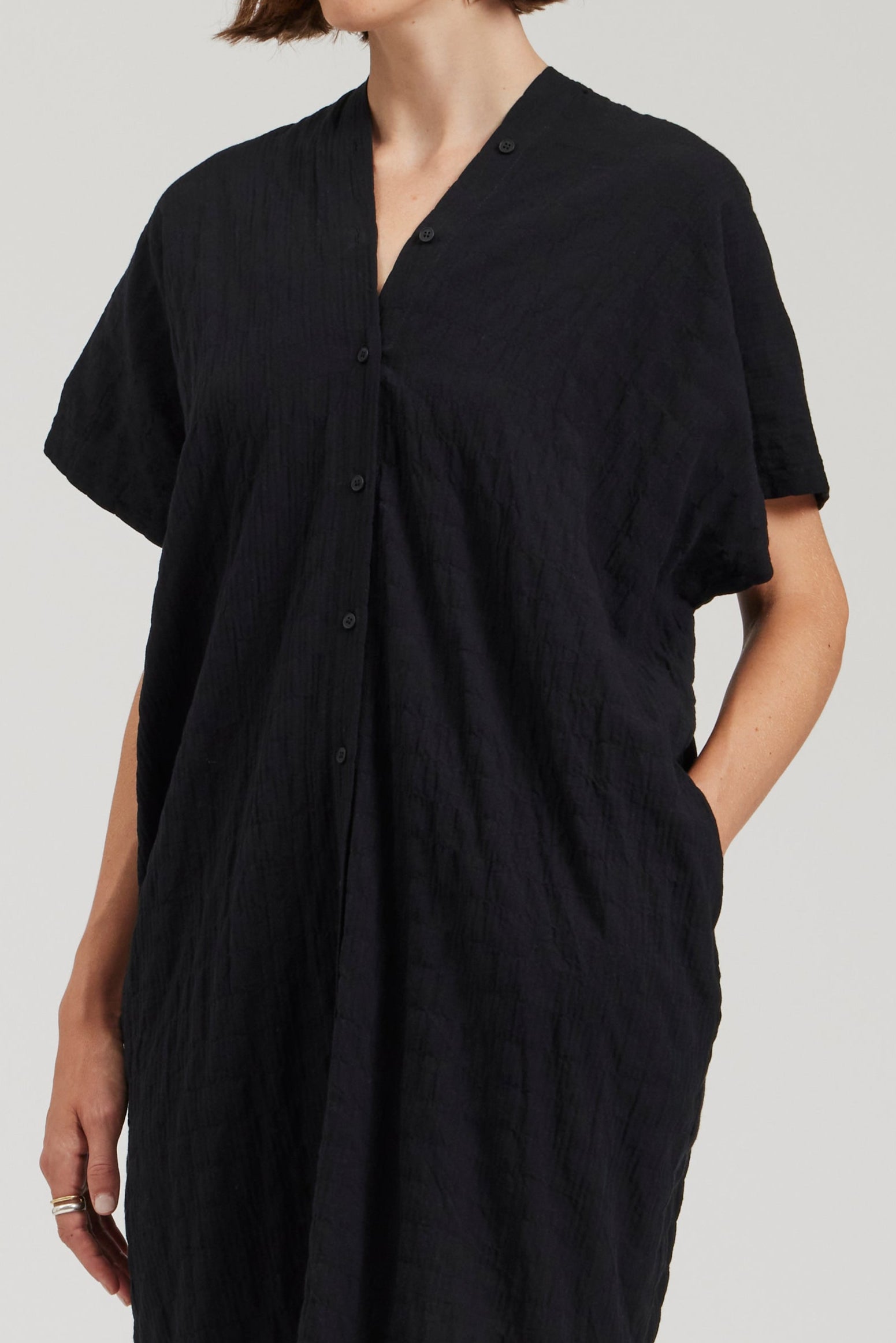 Button Down Boxy Dress