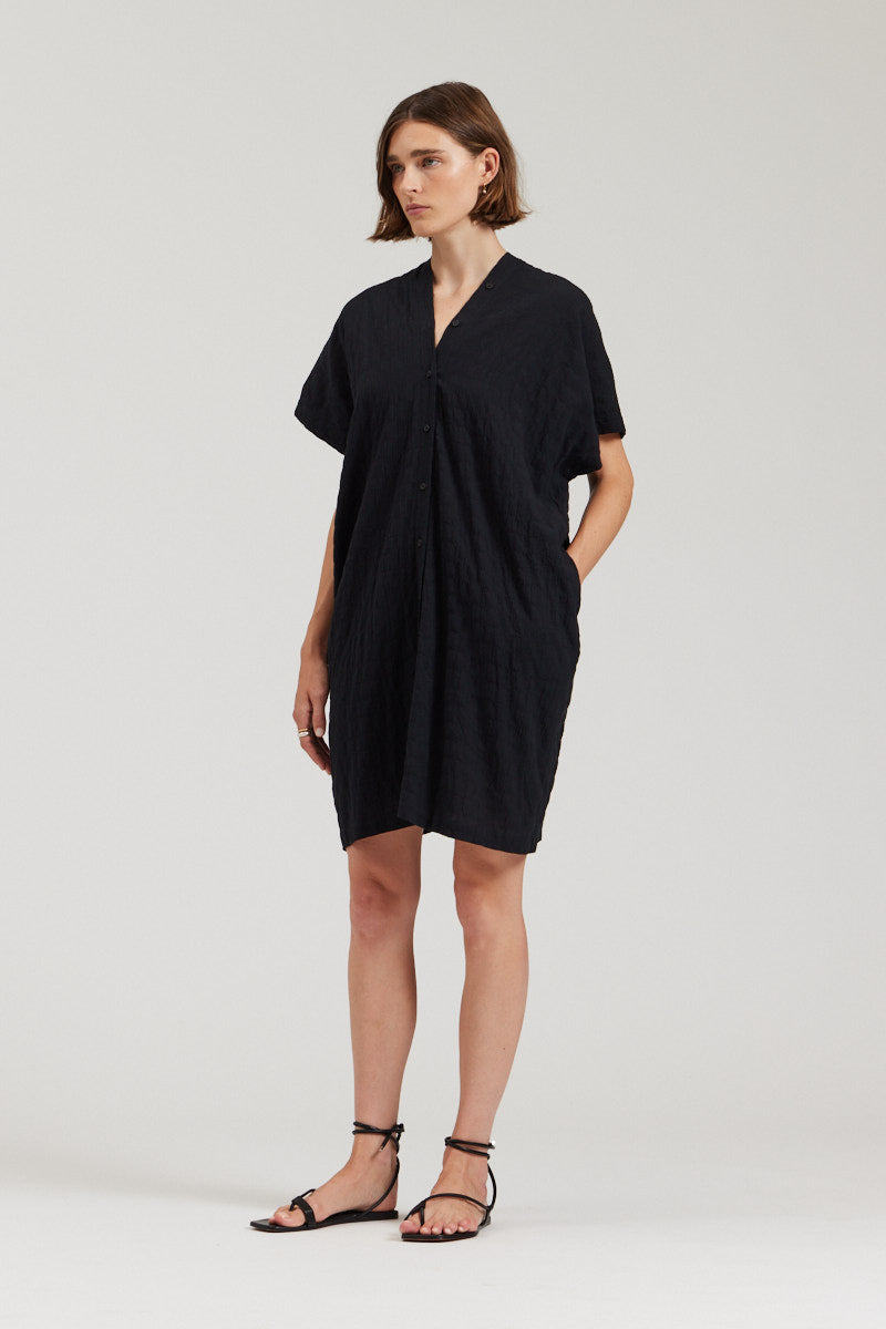 Button Down Boxy Dress