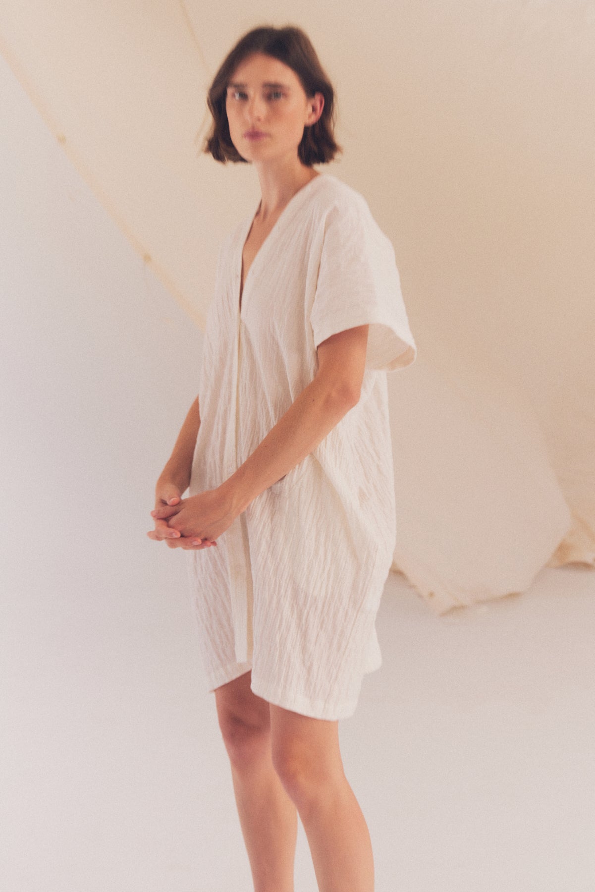 Button Down Boxy Dress