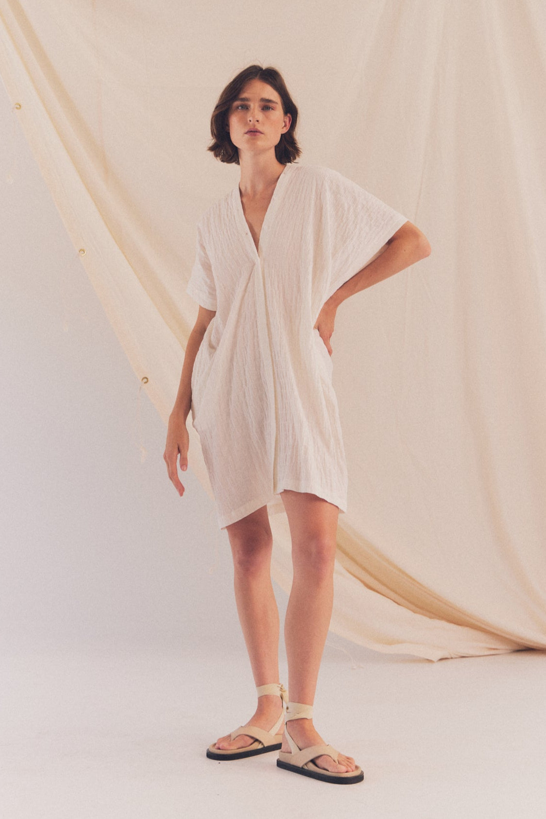 Button Down Boxy Dress