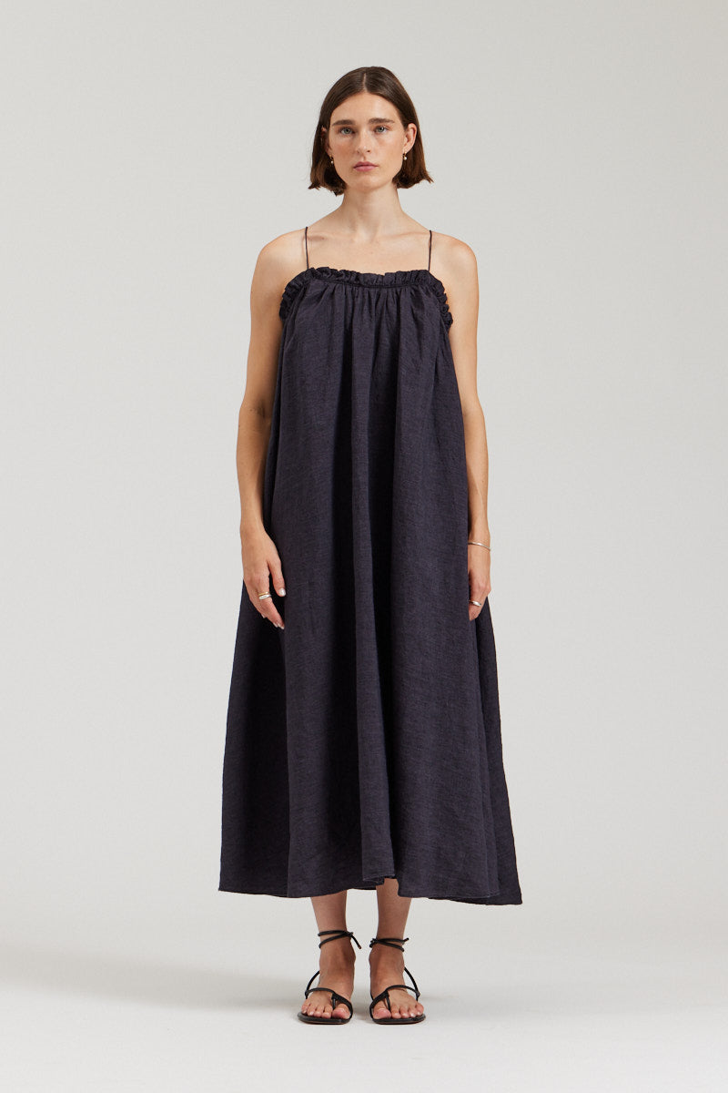 Linen Tank Dress Storm / Small/Medium Linen Tank Dress Storm / Small/Medium