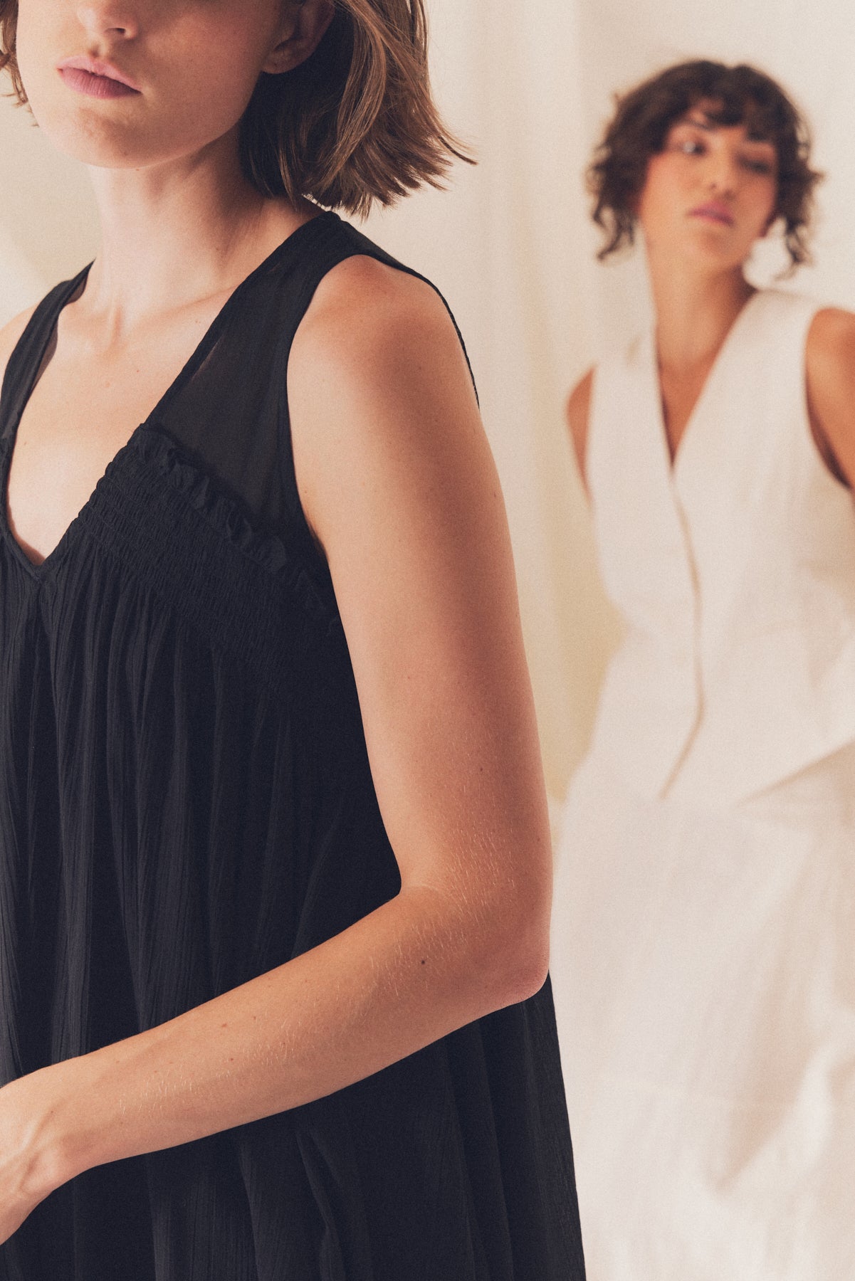 Textured Cotton Maxi Dress