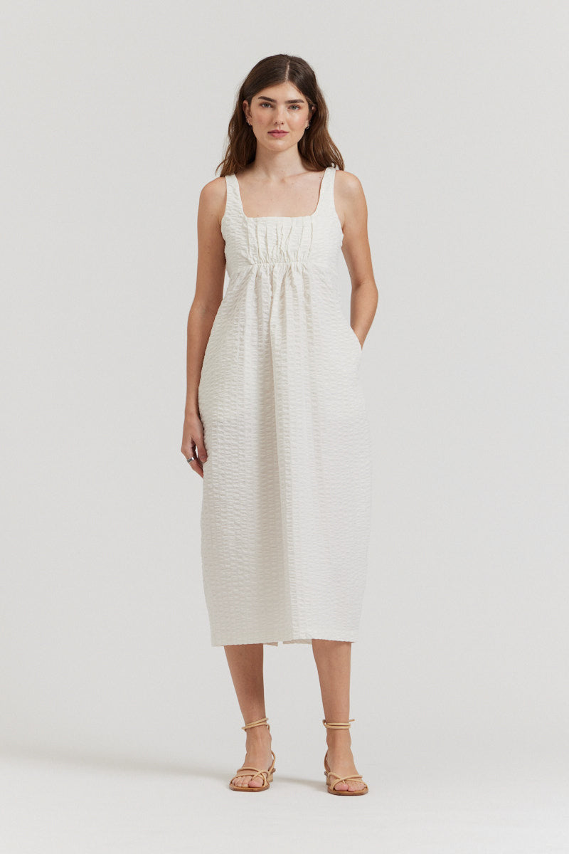 Cotton Square Neck Dress