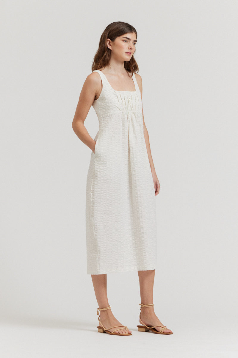 Cotton Square Neck Dress