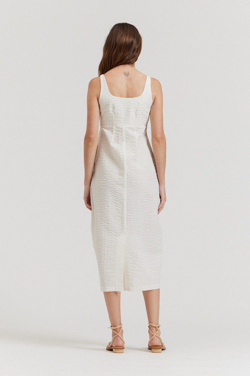 Cotton Square Neck Dress