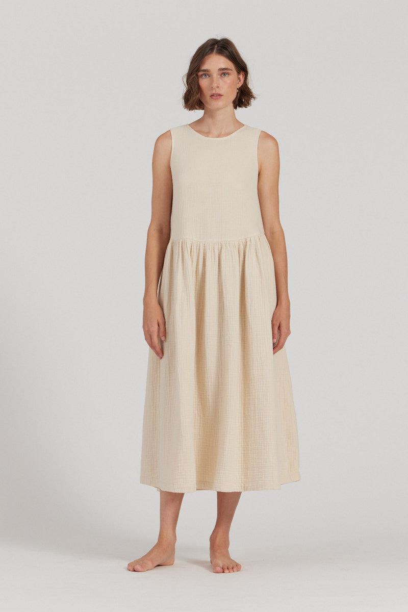 Gauze Tank Dress