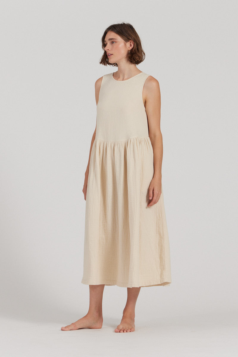 Gauze Tank Dress