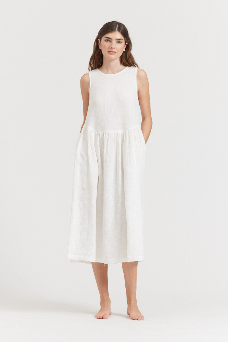 Gauze Tank Dress