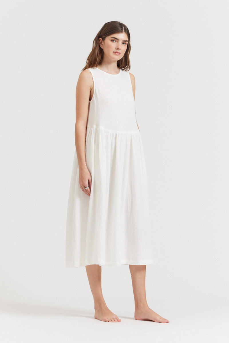 Gauze Tank Dress