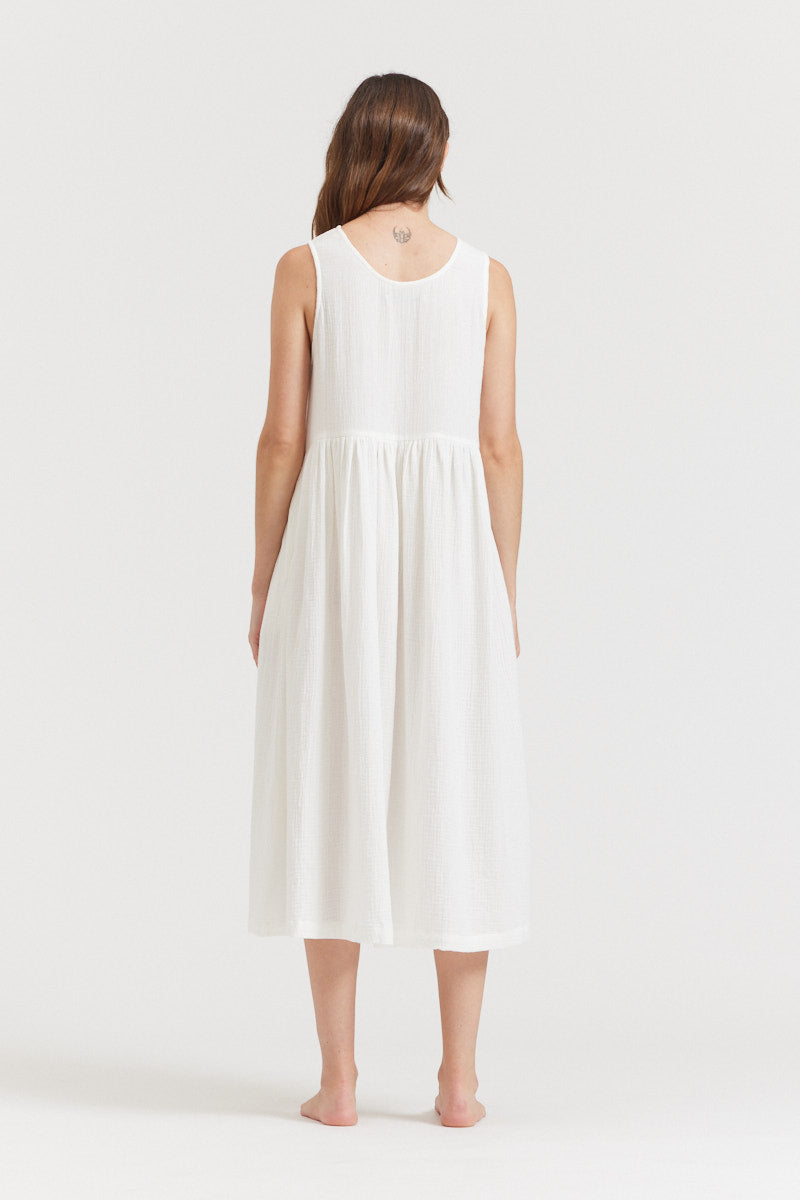 Gauze Tank Dress