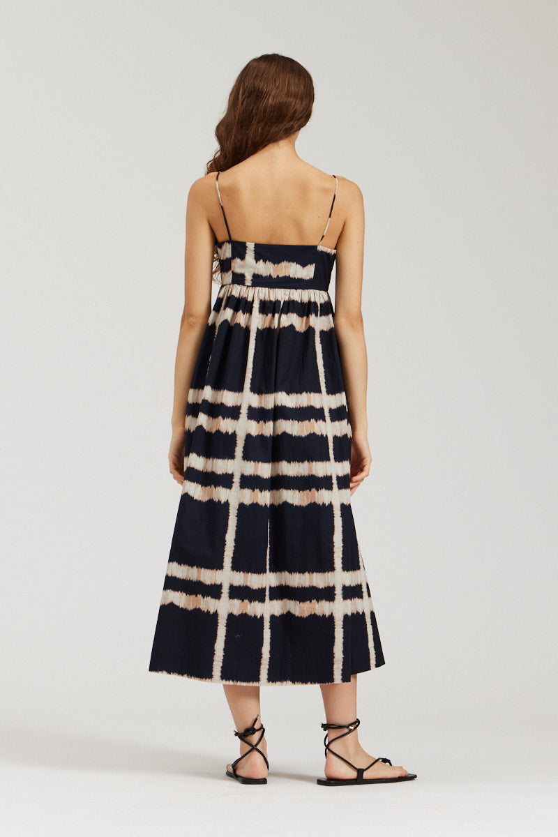 Empire Waist Cotton Print Dress