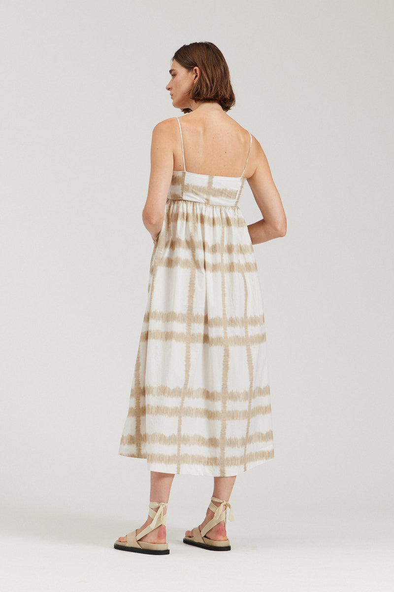 Empire Waist Cotton Print Dress