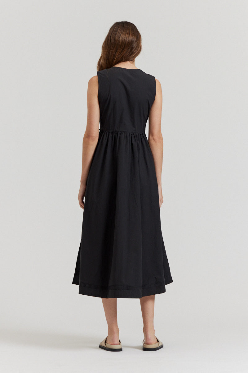 Poplin Wrap Dress