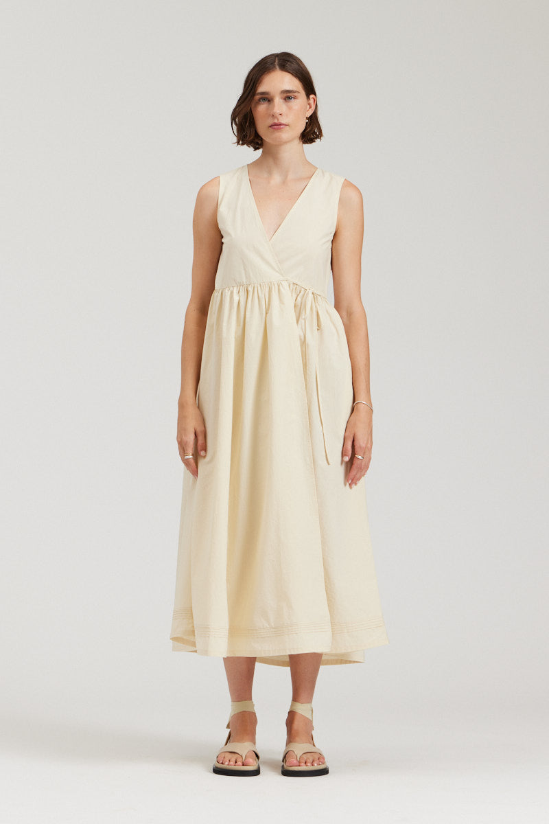 Poplin Wrap Dress