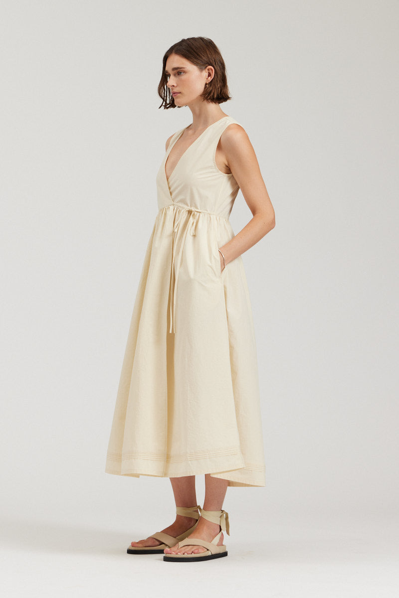 Poplin Wrap Dress