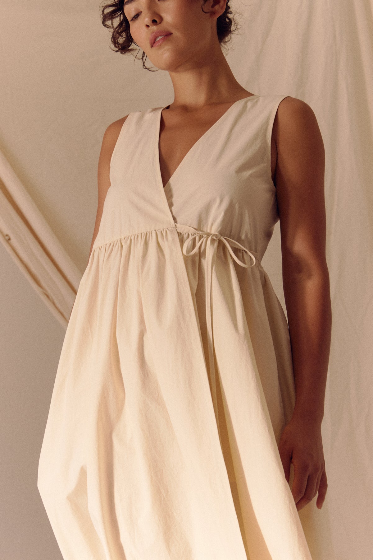 Poplin Wrap Dress