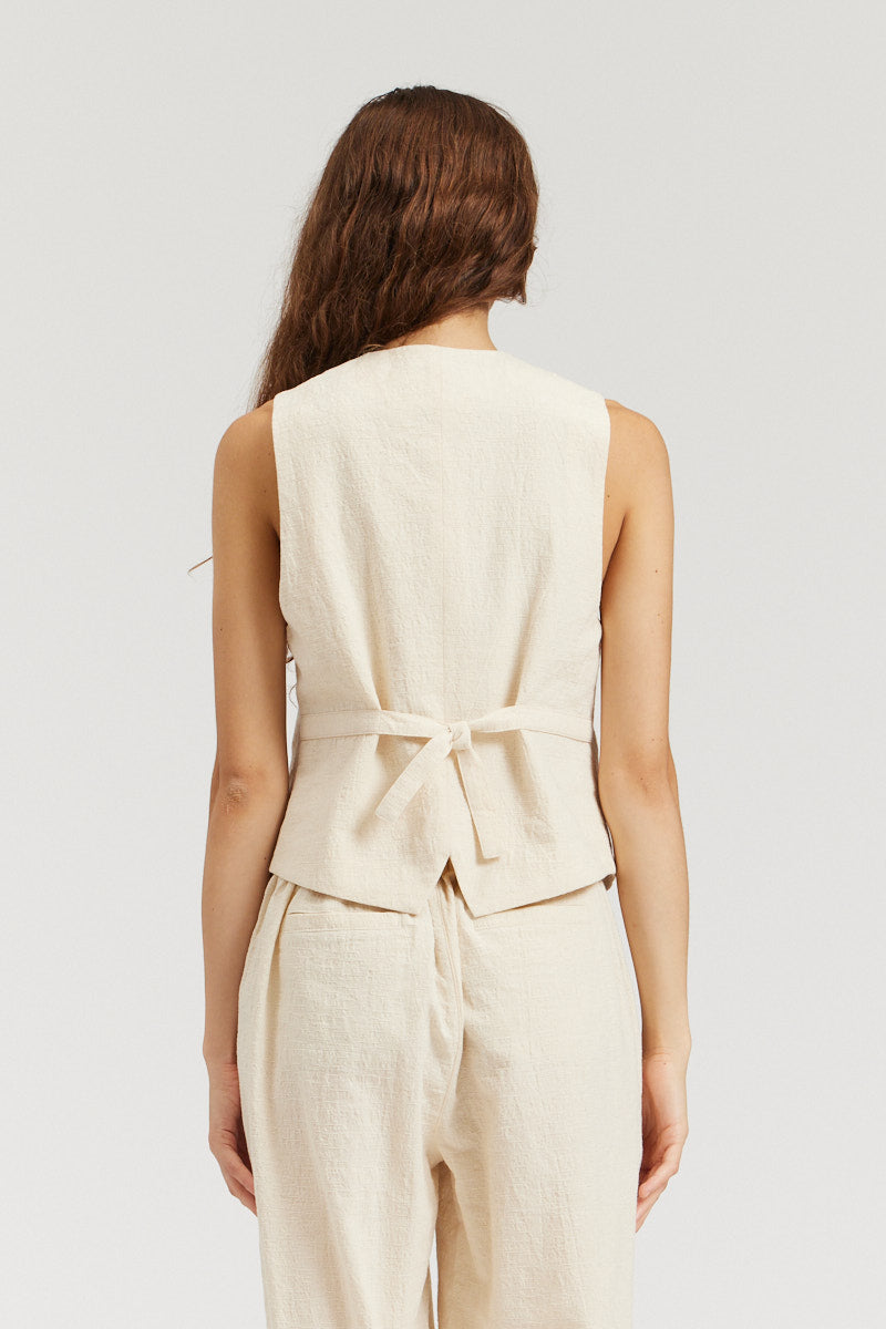 Cotton Linen Vest