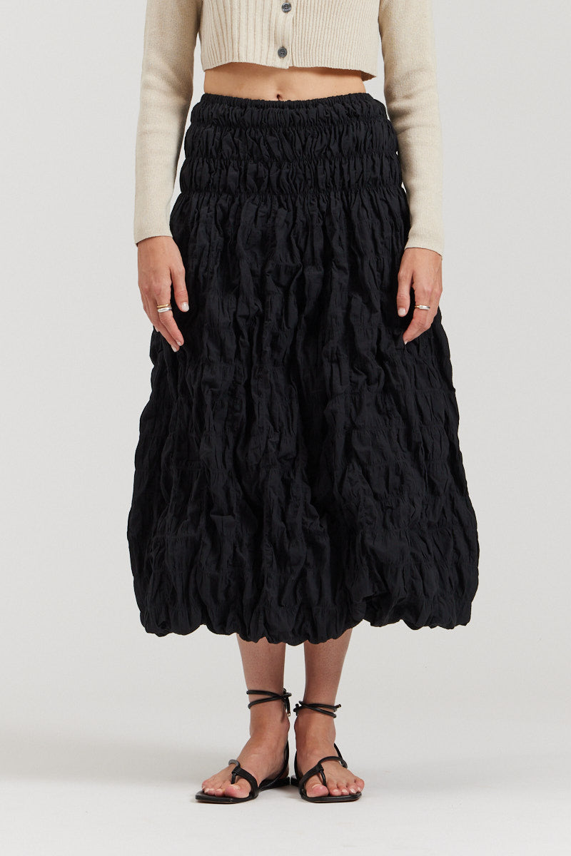 Textured Cotton Skirt