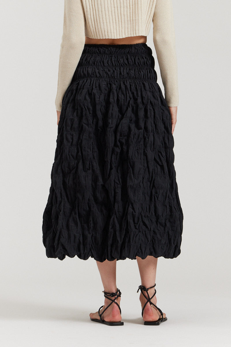 Textured Cotton Skirt