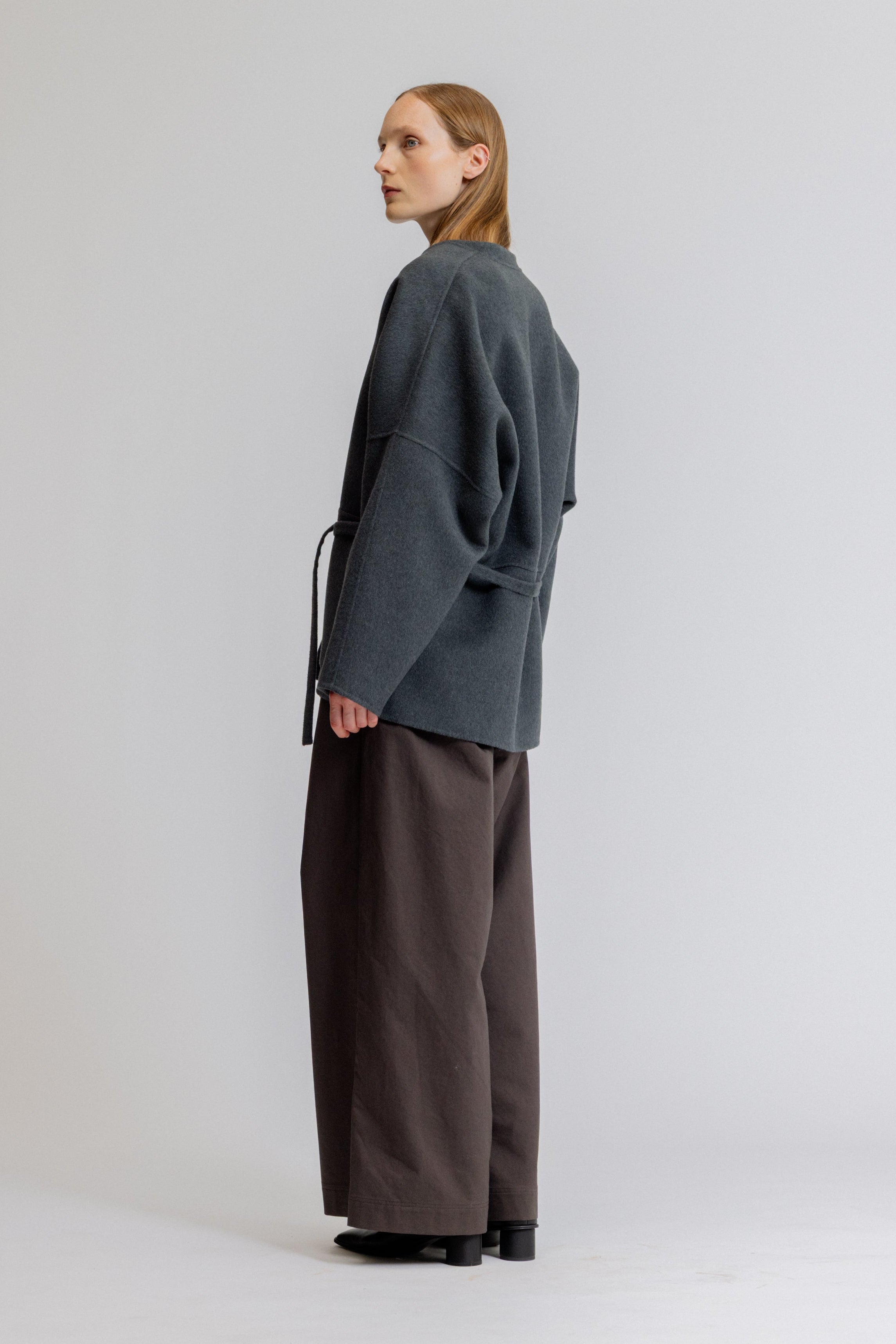 Oversized Short Wool Coat