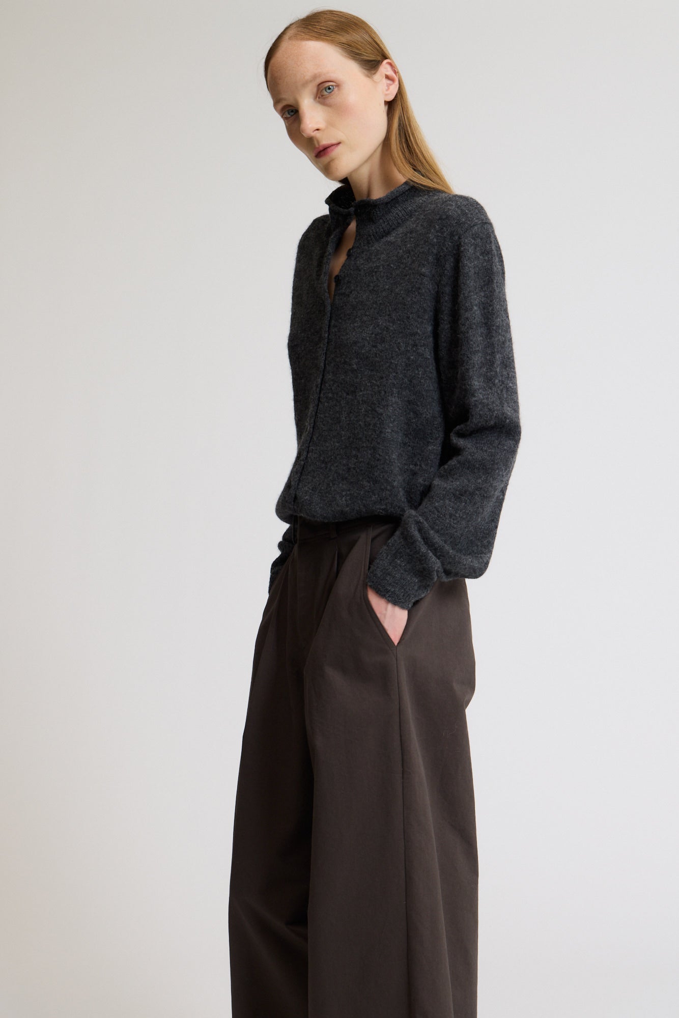 Funnel Neck Cardigan