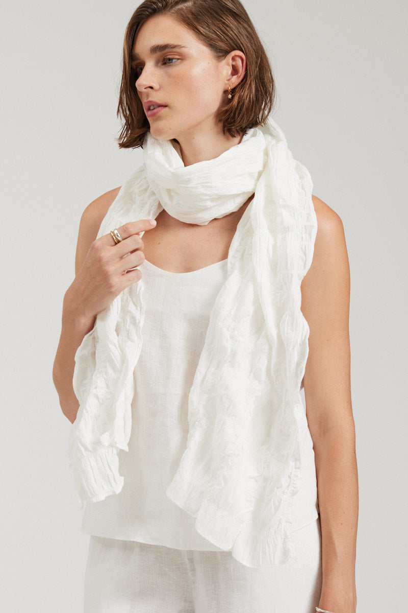 Textured Cotton Scarf