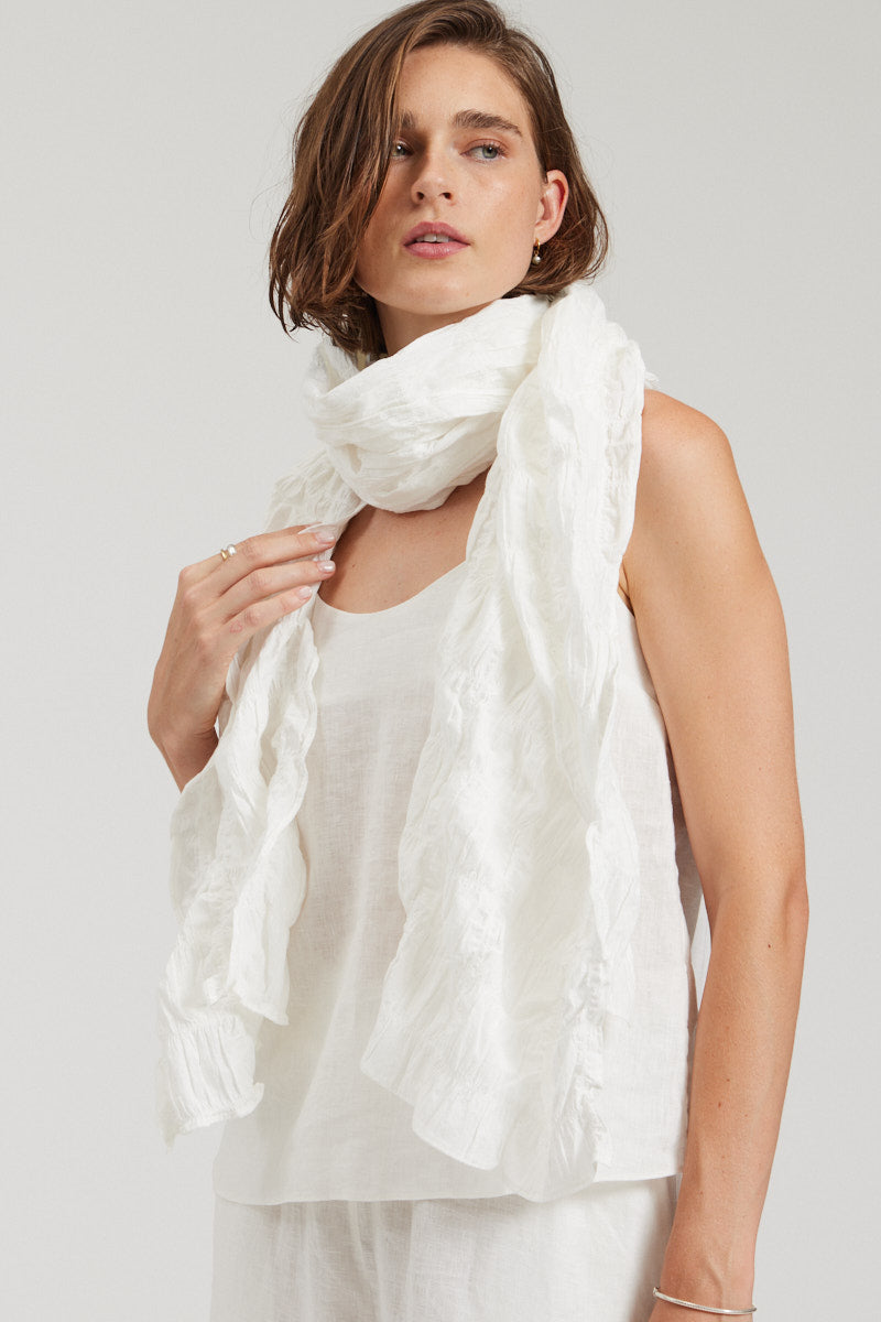 Textured Cotton Scarf
