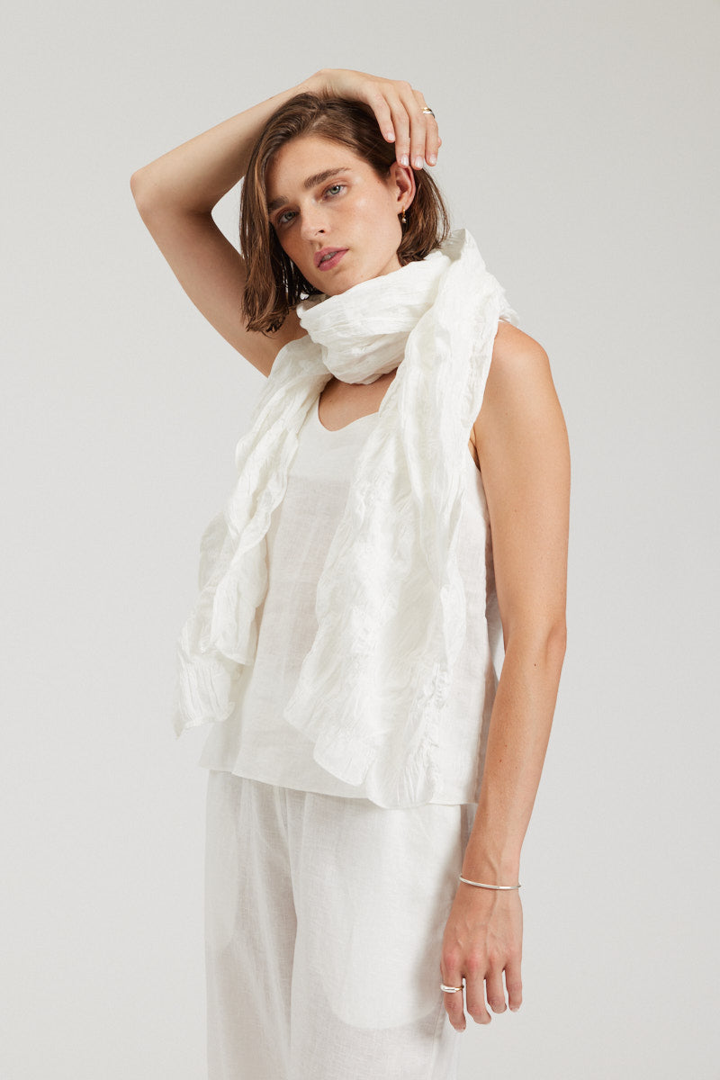 Textured Cotton Scarf