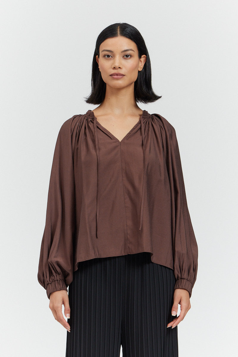 Pleated Blouse