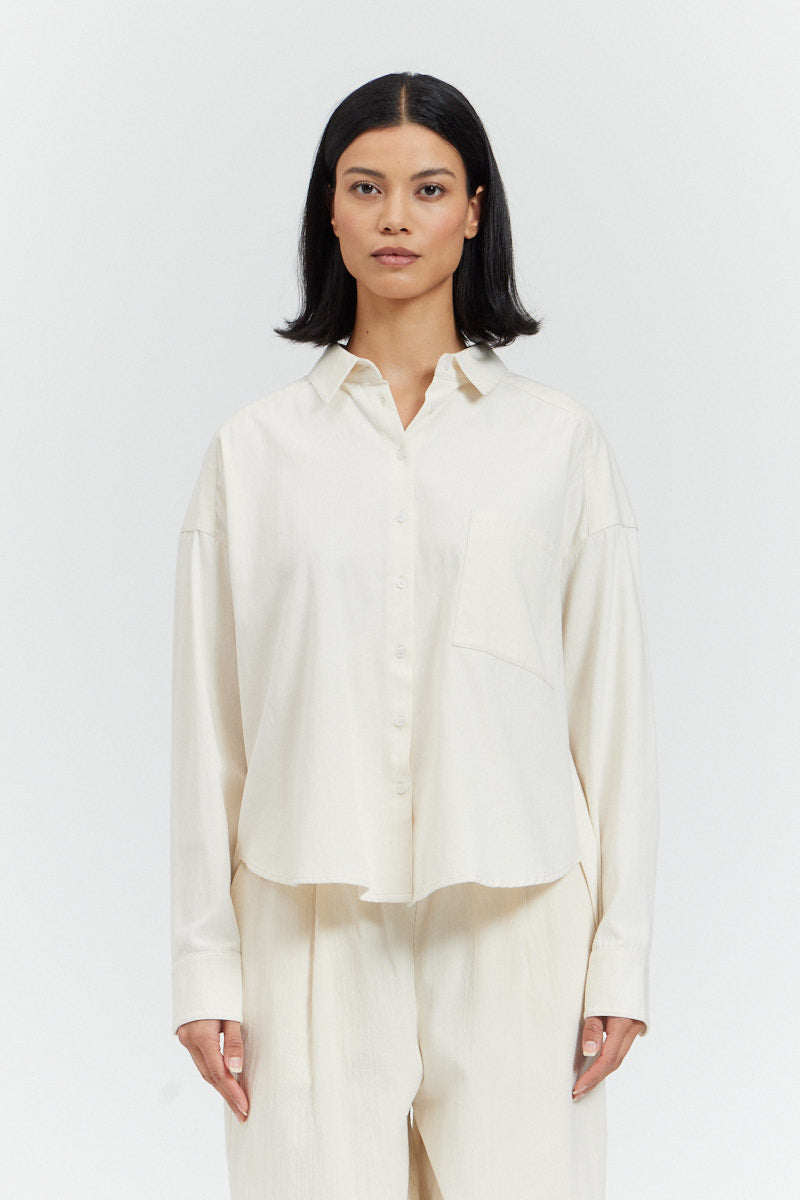 Cotton Twill Oversize Shirt